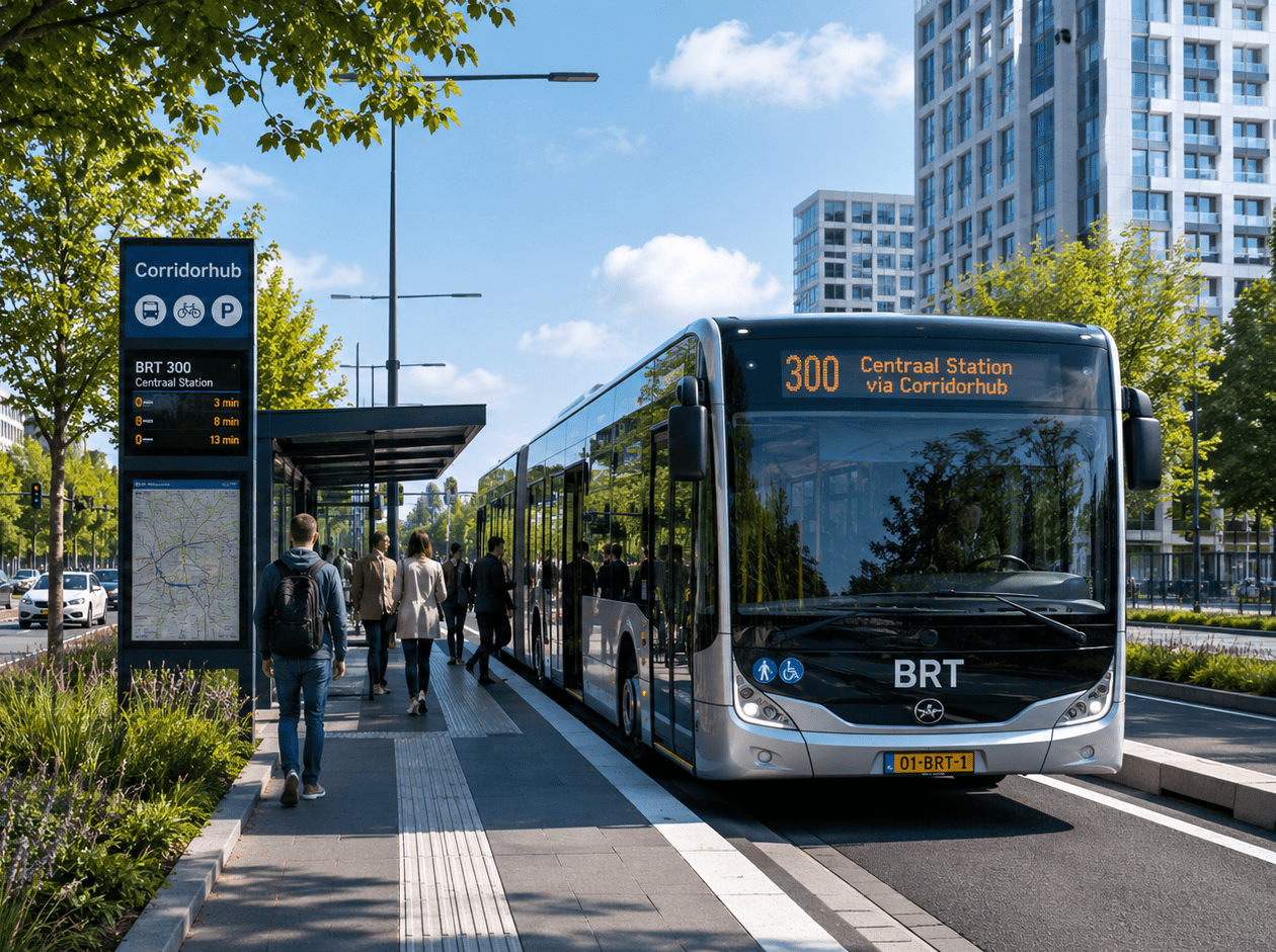 Bijstelling - Onderzoek voor de Tweede Kamer - De potentie van Bus Rapid Transit in Nederland
